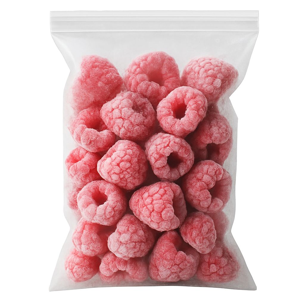 Frozen Raspberry Colour Frozen Raspberries - World's Garden